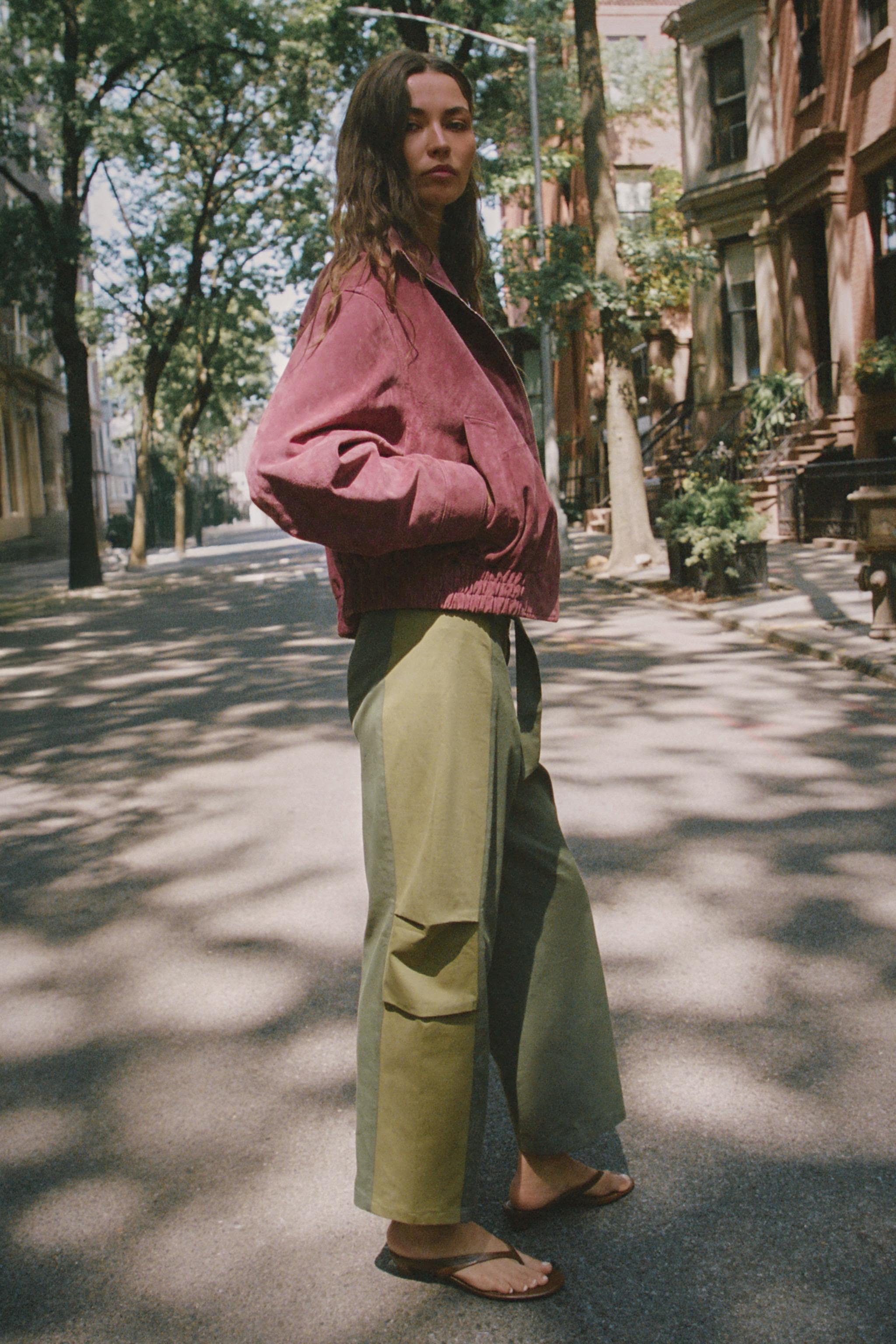 COMBINED CROPPED TROUSERS