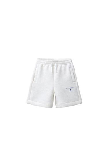 BERMUDA SPORTY LOGO NEOPRENO - Gris vigoré de Zara