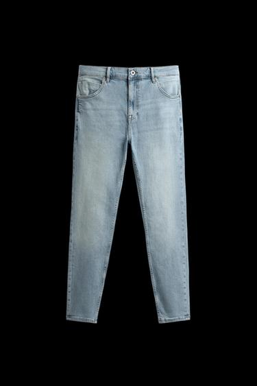 Zara SKINNY CROPPED FIT JEANS - Light blue - Image 0