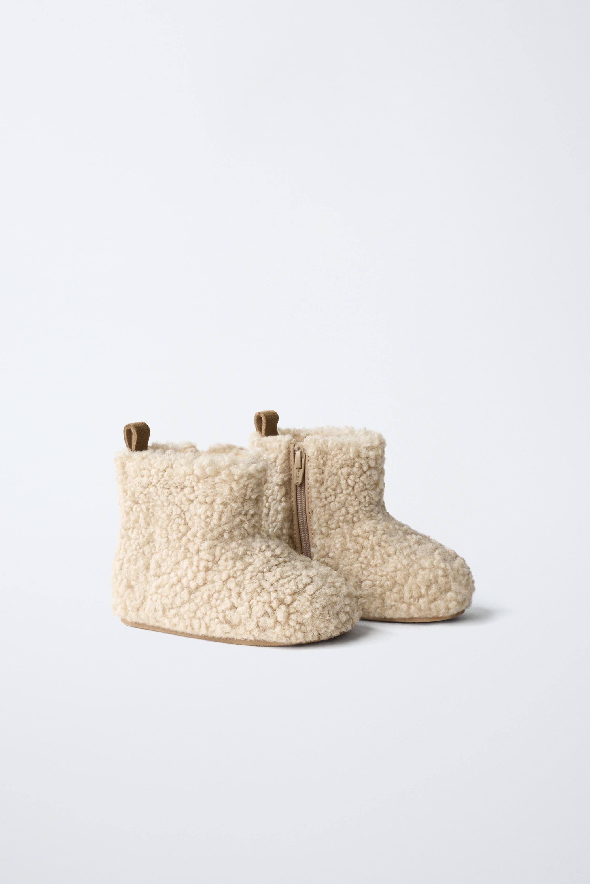 FAUX SHEARLING BOOTS