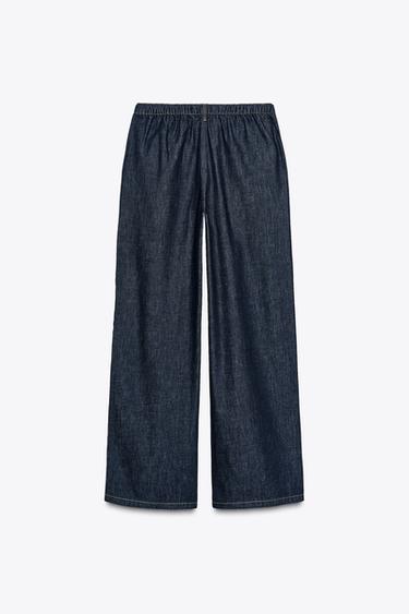 JEAN Z1975 JOGGER WIDE LEG TAILLE HAUTE - Bleu de Zara - Image 5