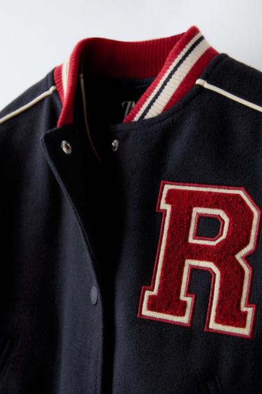 VARSITY BOMBER JACKET - Navy blue by Zara