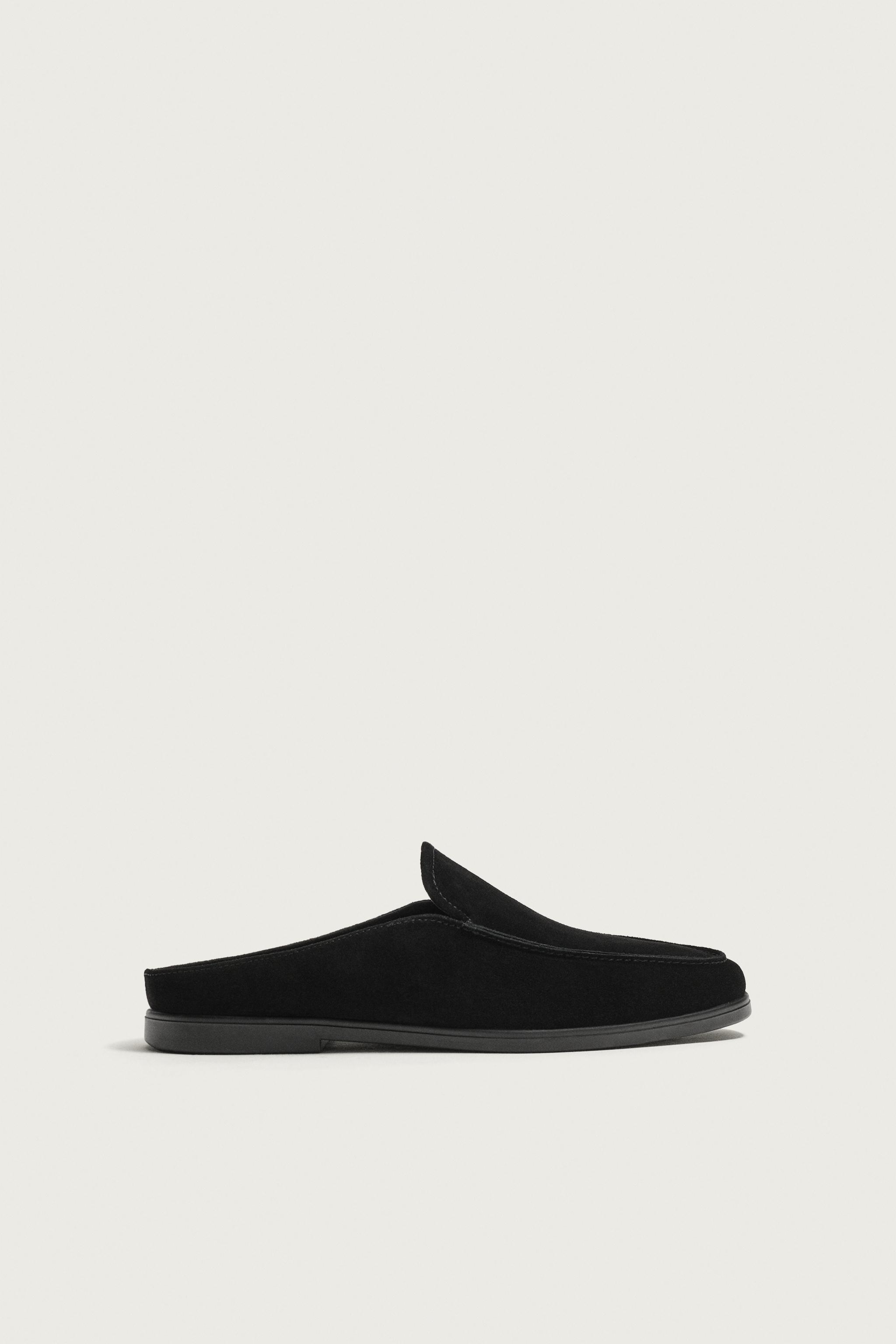 LEATHER MULE LOAFERS - Black | ZARA United States
