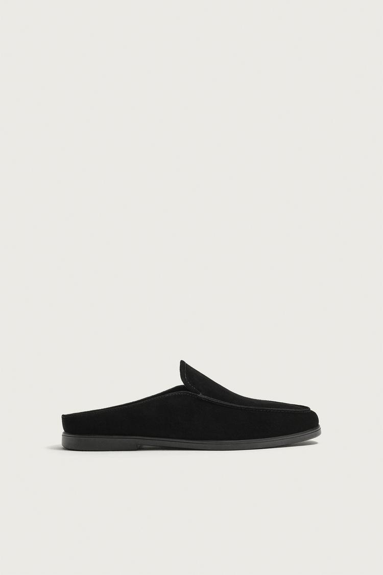 Mocasines tipo mula de cuero 4
