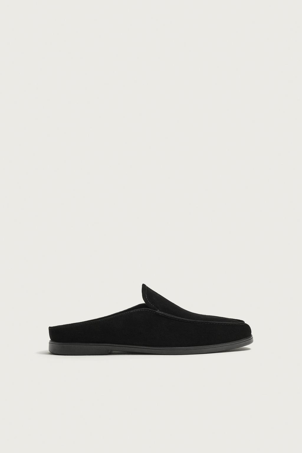 LEATHER MULE LOAFERS