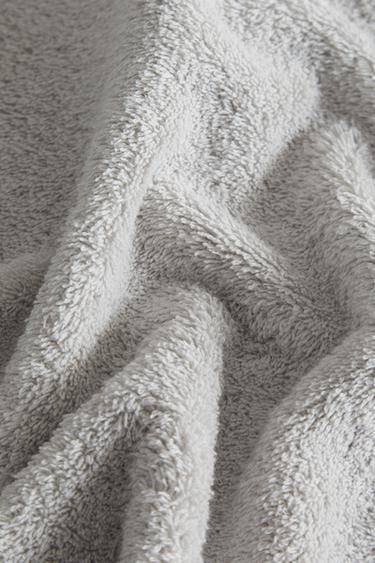 Zara COTTON BATH TOWEL - 淺灰色