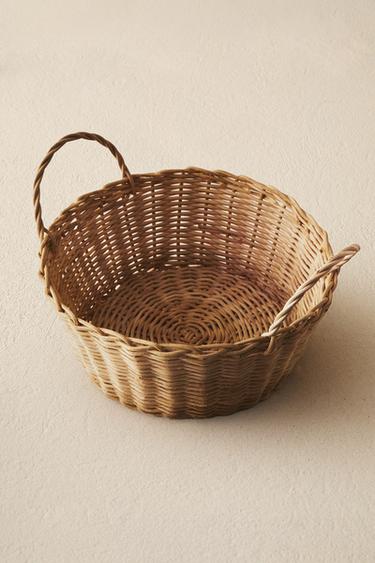 ROUND BREAD BASKET - Light beige by Zara
