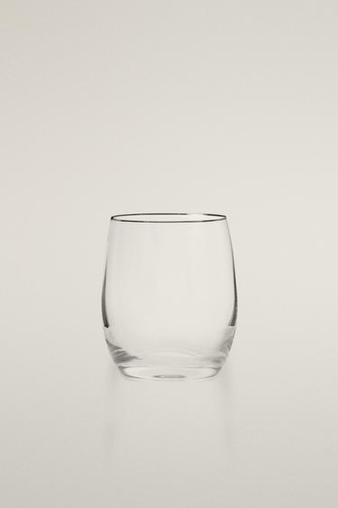 Zara Gümüş - GÜMÜŞ BARDAK KENARLI KRİSTAL BARDAK - 0 görseli