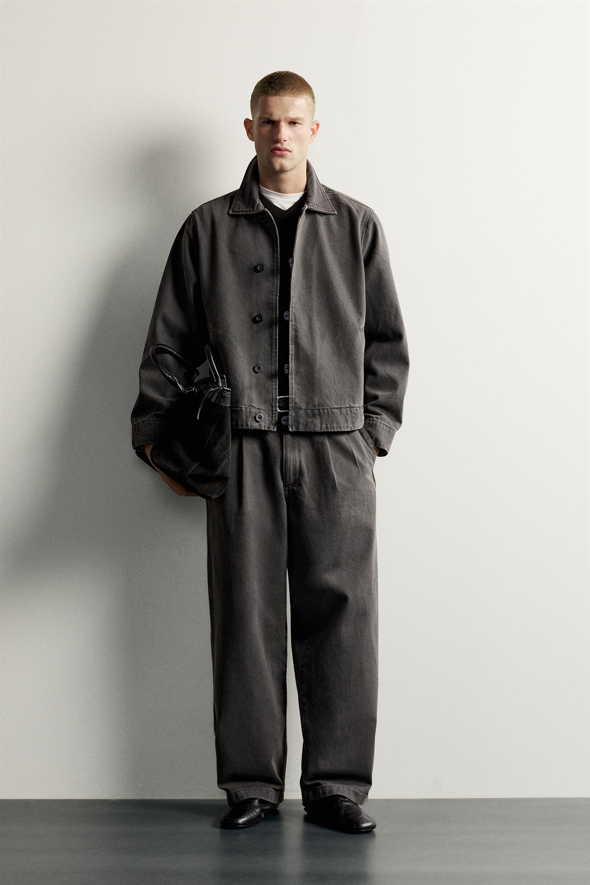 BLOUSON DÉLAVÉ CROPPED FIT