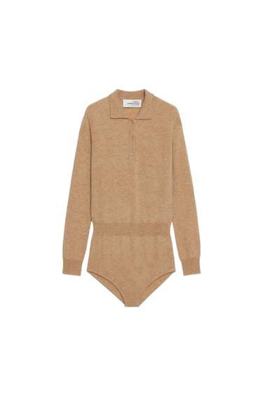 BODY CUELLO POLO LANA SOSHIOTSUKI X ZARA - Tostado de Zara