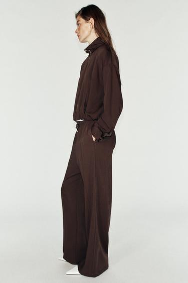 BLOUSON BOMBER COL MONTANT - Marron de Zara - Image 2