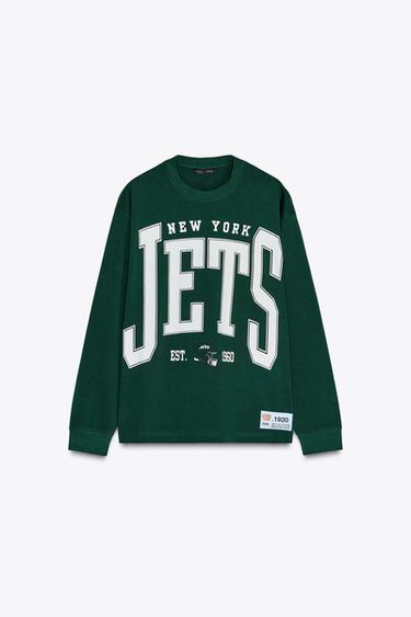 Zara NFL JETS FLEECE T-SHIRT - GREEN - Image 0