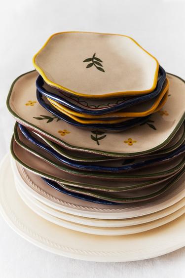 FLORAL STONEWARE TABLEWARE - Blue / Indigo by Zara