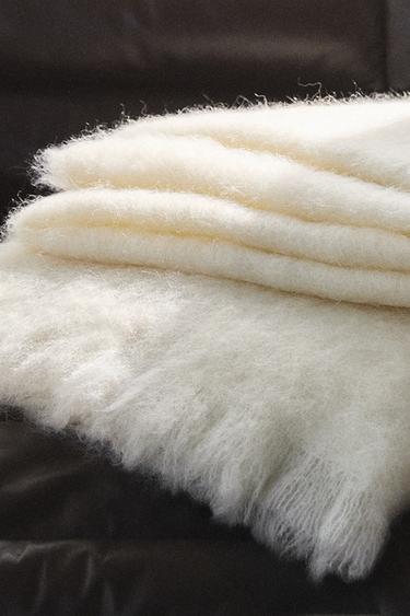 WOOL THROW - Ecru by Zara - Image 4