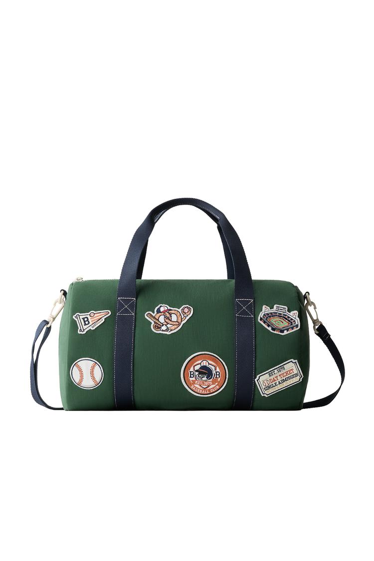 Bolso de bowling con parche