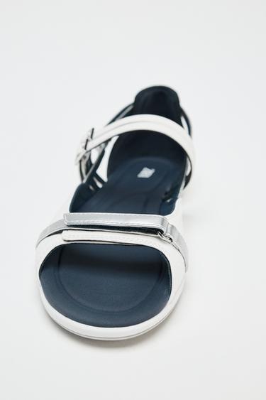 SANDALES DE SPORT À BRIDES - Blanc de Zara - Image 3