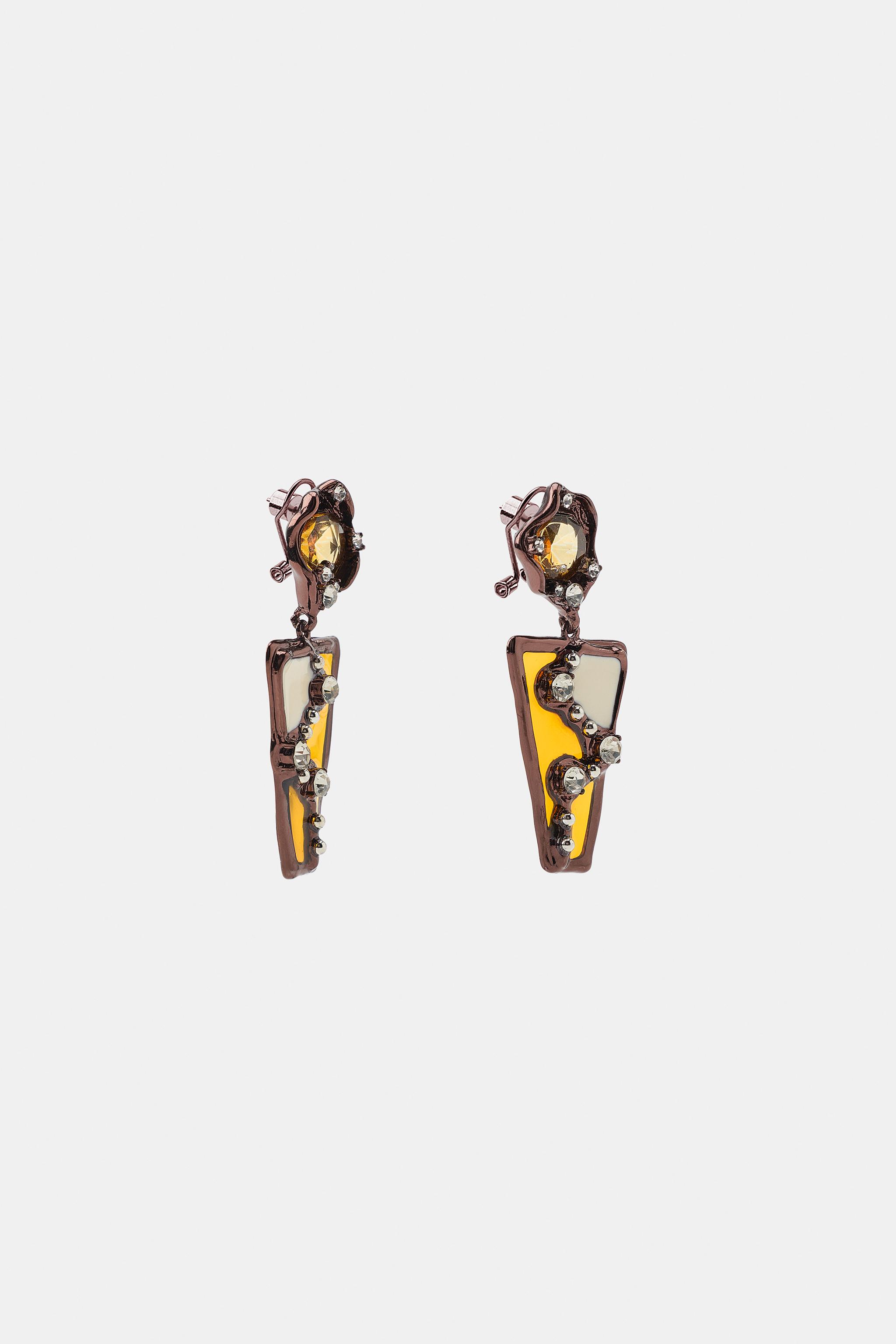 GEOMETRIC GLITTER EARRINGS