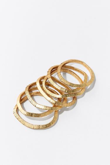 PACK OF ELASTIC BRACELETS - Golden by Zara