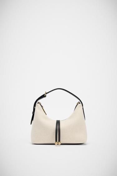 Zara MINI BUCKET BAG WITH BEAD DETAIL - Multi-color