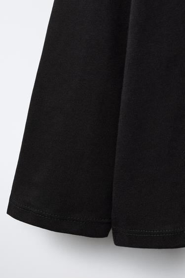 CAMISETA BÁSICA CORAZÓN BORDADO - Negro de Zara