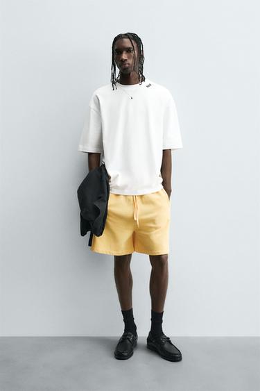 CONTRAST RELAXED FIT T-SHIRT - White by Zara - Image 0