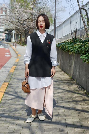 ミディ丈パレオスカートライトピンクZaraのミディ丈パレオスカート - ライトピンク 