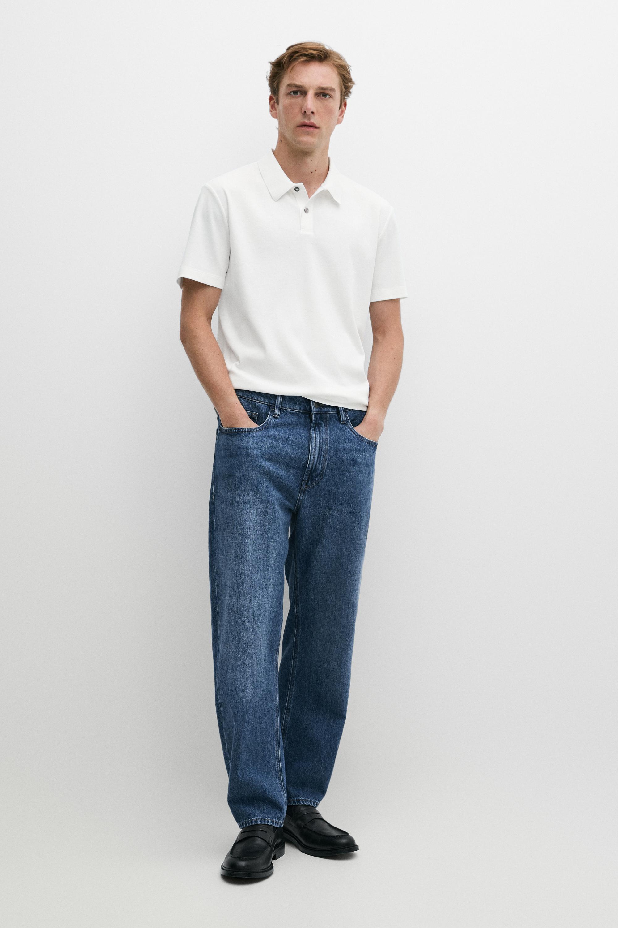 100% cotton short sleeve polo shirt — White