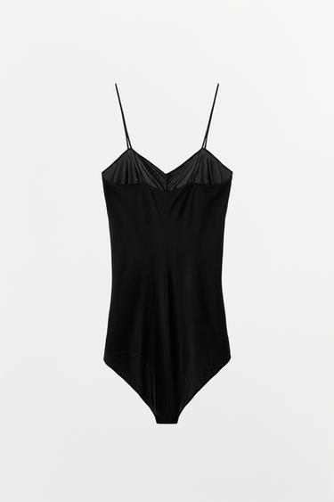 BODY EN MAILLE FRONCÉE - Noir de Zara - Image 5