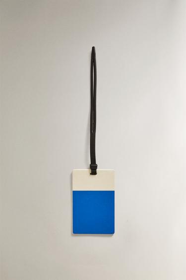 Zara LEATHER LUGGAGE TAG - 藍色