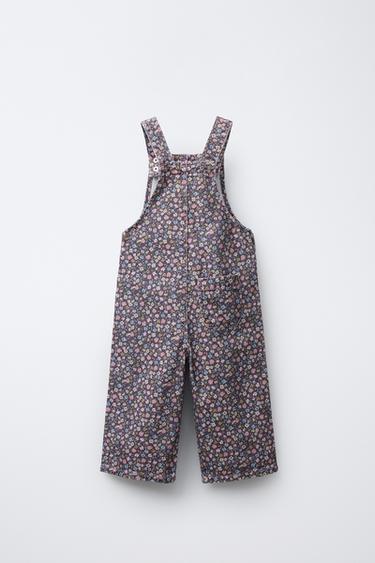 SALOPETTE IMPRIMÉ FLEURS - Marron de Zara - Image 1