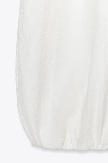 FLOWING BALLOON TROUSERS - Oyster-white by Zara - Image 7