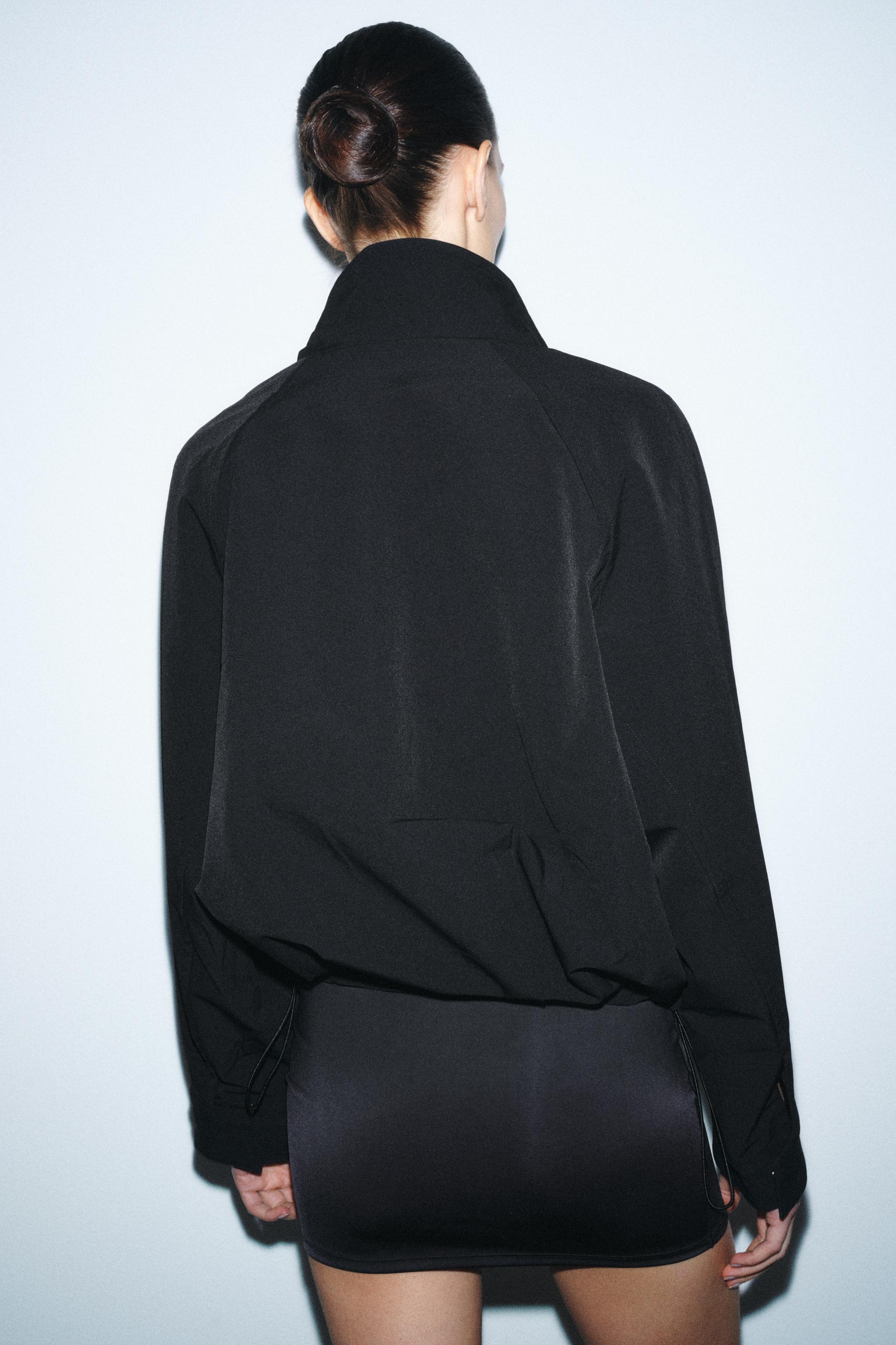 OVERSIZED ZIPPER BOMBER JACKET