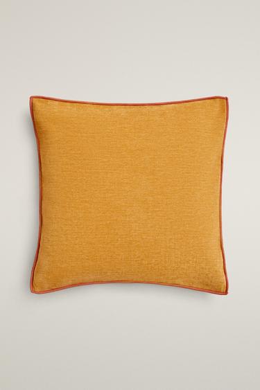 HOUSSE DE COUSSIN CHENILLE - Moutarde de Zara - Image 0