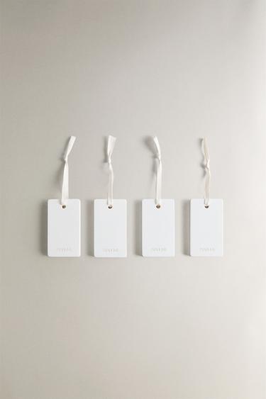 ABSOLUTE LINEN SCENTED WARDROBE BAR PACK (PACK OF 4) - Mustard by Zara