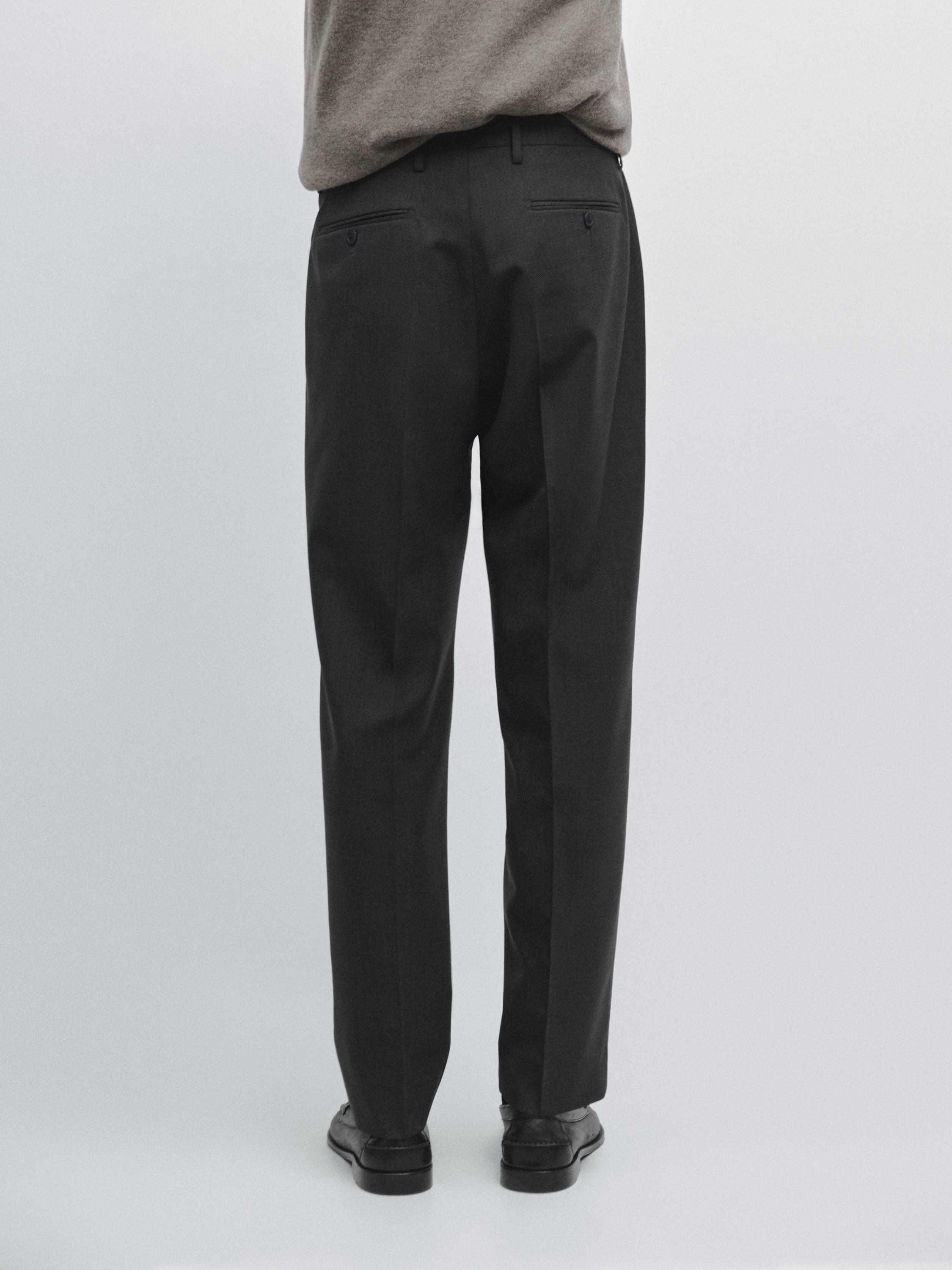 Cold wool suit trousers