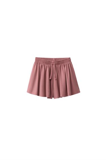 GYM LOOSE-FIT BERMUDA SHORTS - Dusty pink by Zara