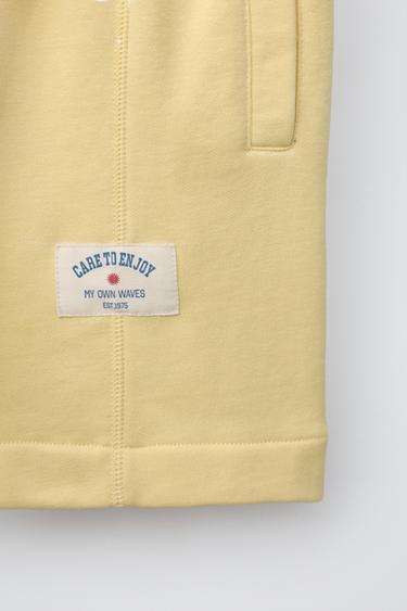 BERMUDA JOGGING - Jaune de Zara - Image 3