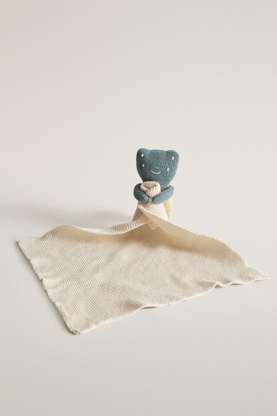 Zara BABY FROG CUDDLY SOFT TOY - 淡綠色 - 圖片 0