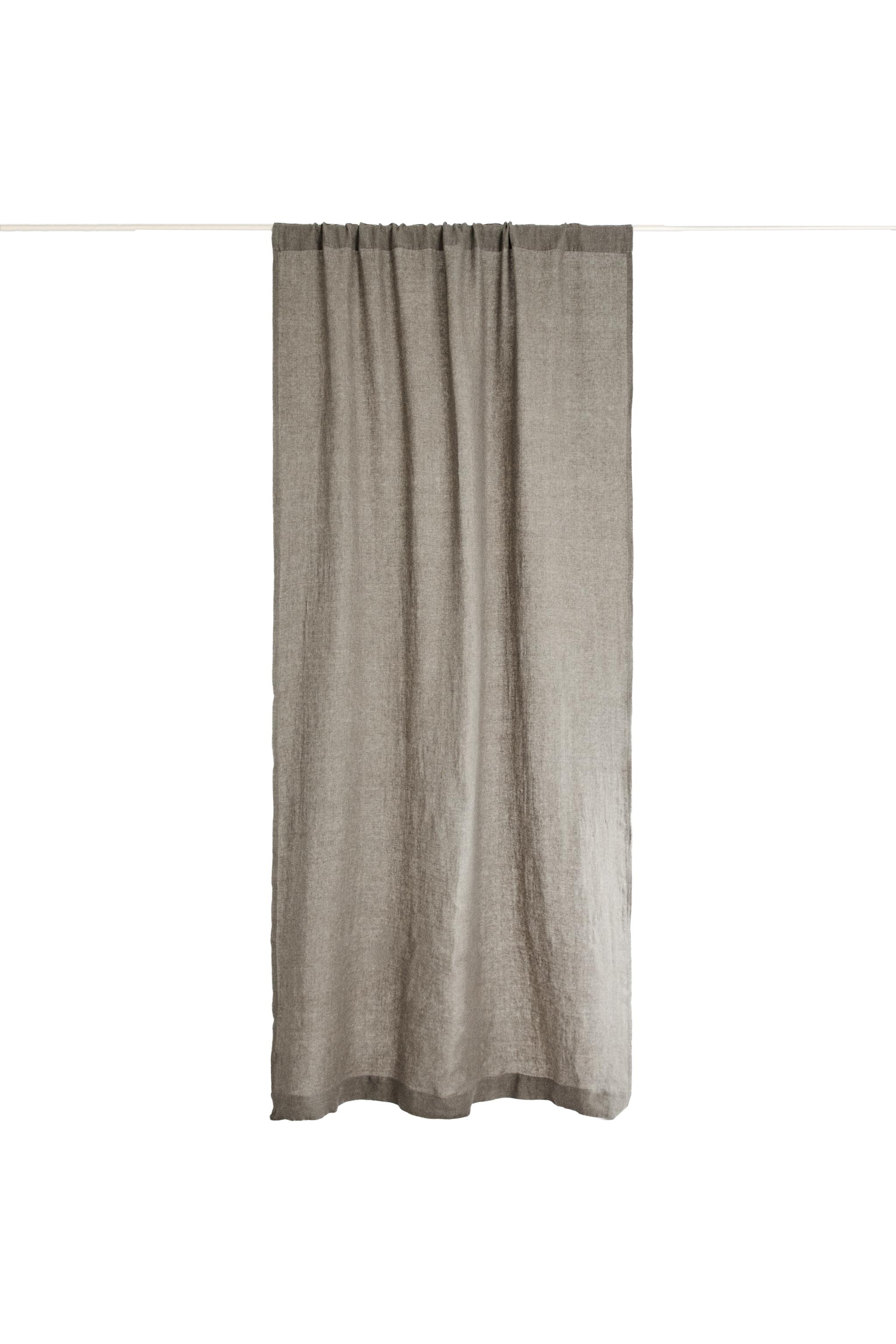 503/ZARA  リネン混　カーテン　(４点) 不透明度：高 ホワイトリネン カーテン - ホワイト | ZARA Japan / 日本