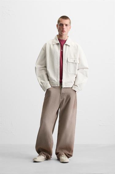 RELAXED FIT JACK - Ecru van Zara - Afbeelding 0