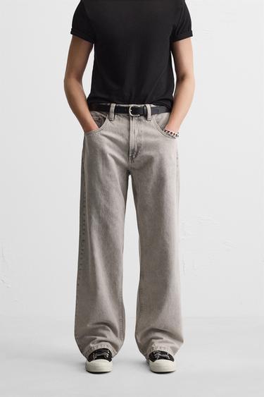 BAGGY FIT JEANS - Grey by Zara