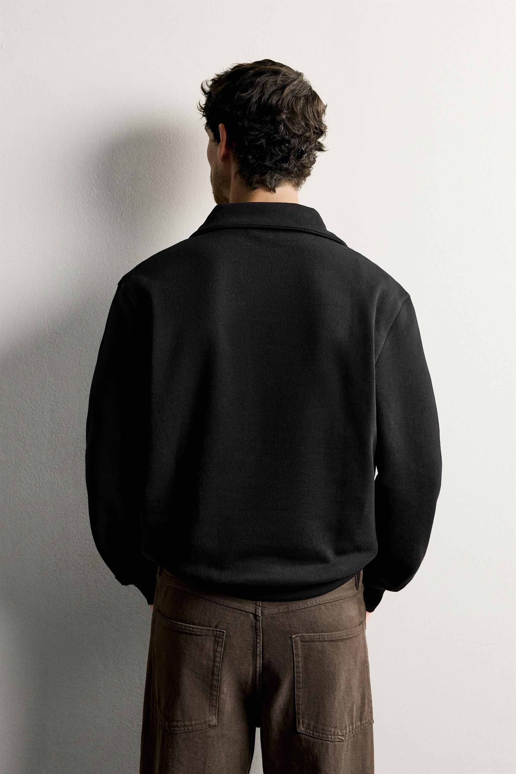BASIC QUARTER-ZIP SWEATSHIRT