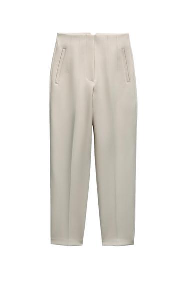 HIGH-WAIST TROUSERS