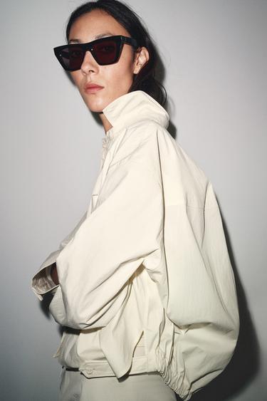 Zara ZW COLLECTION POCKET SHIRT - Ecru