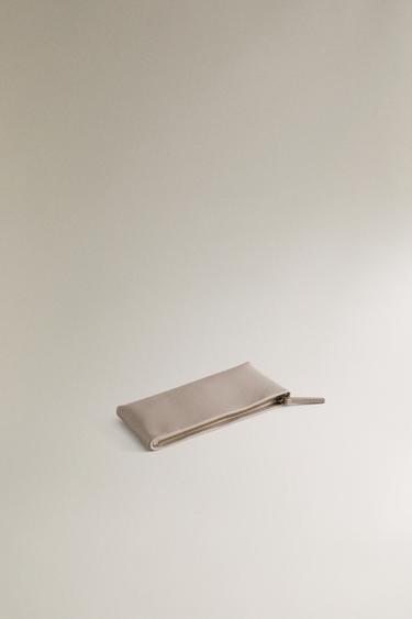 TROUSSE EN CUIR - Gris de Zara - Image 2