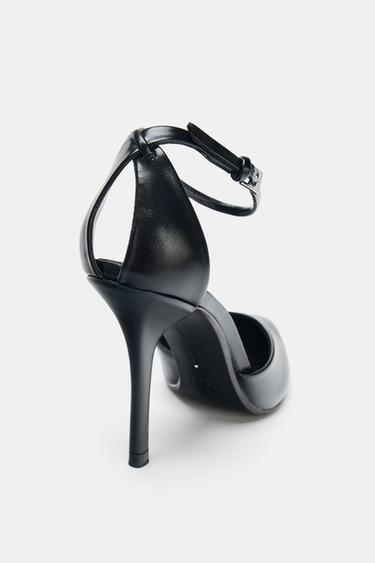 ANKLE STRAP HIGH-HEEL SHOES - Black by Zara - Image 3