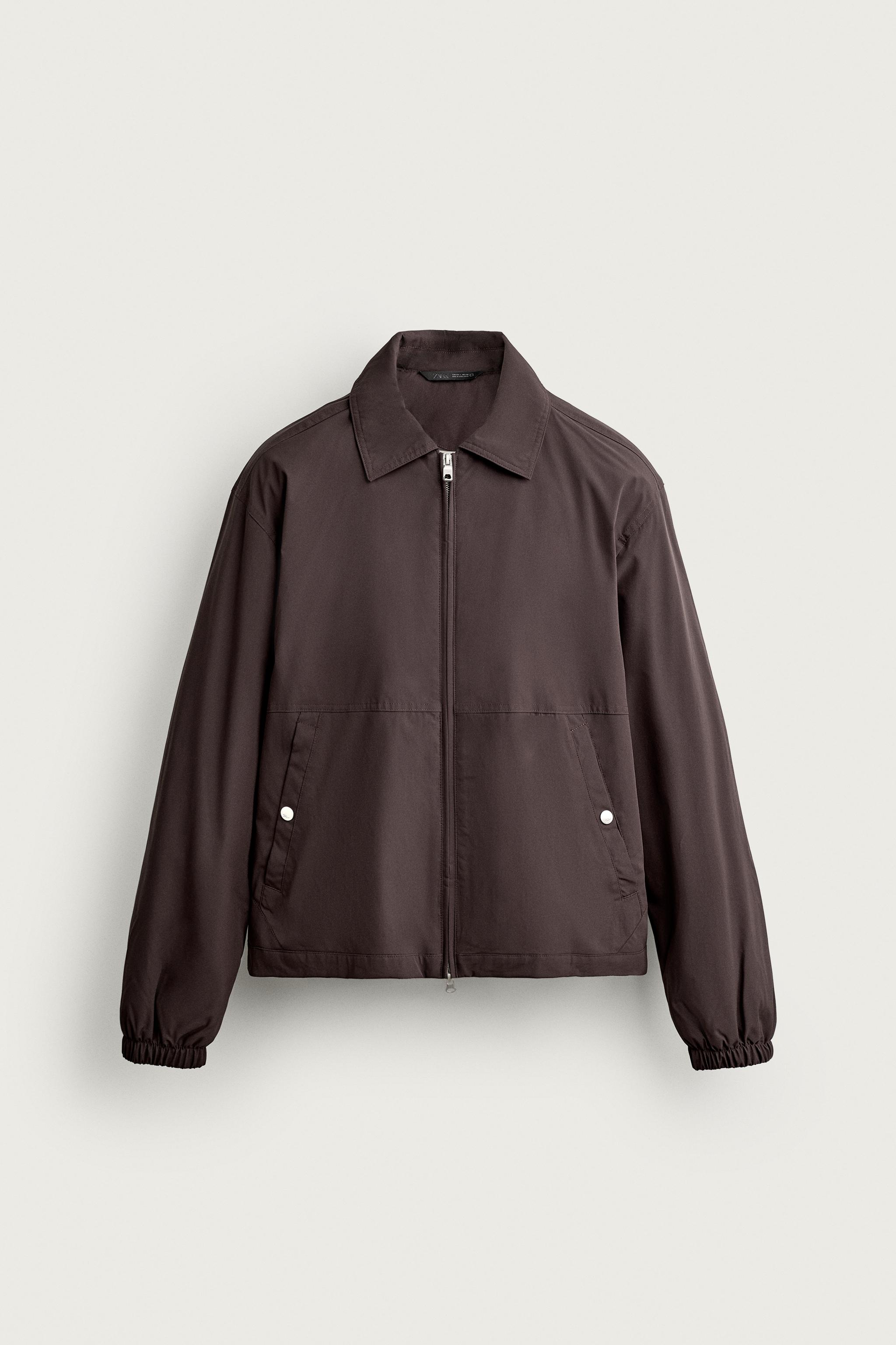 WATER-REPELLENT TECHNICAL JACKET — Chocolate