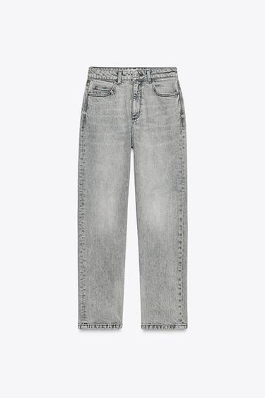Z.01 MOM FIT COMFORT HIGH-WAIST JEANS - Grey by Zara