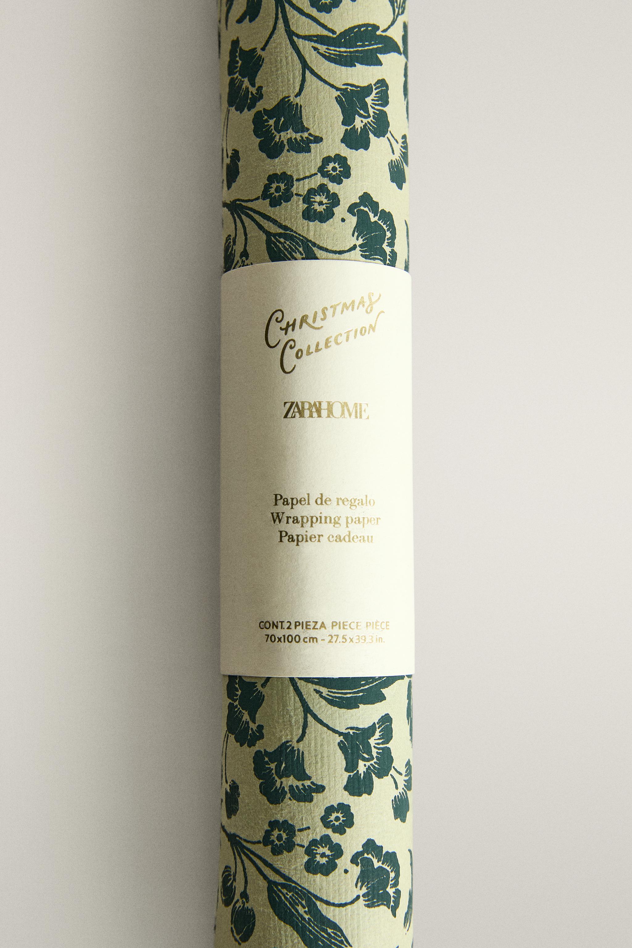 FLORAL CHRISTMAS WRAPPING PAPER