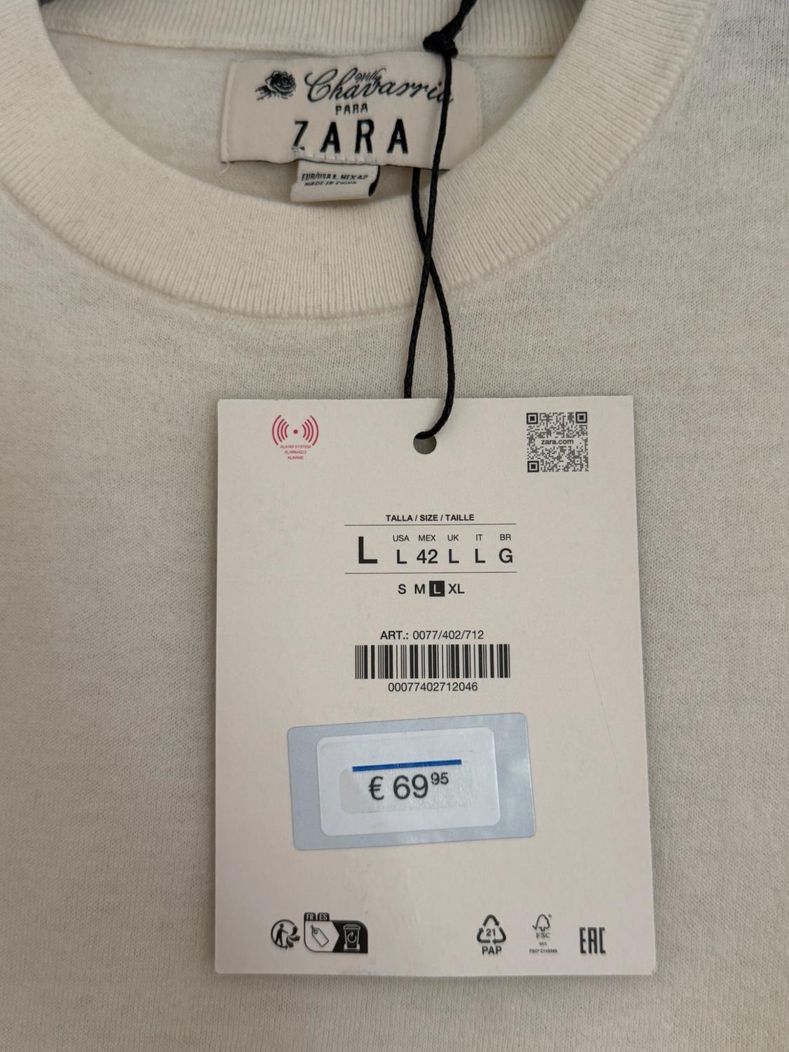 LIGHT WOOL BLEND JUMPER WILLY CHAVARRIA X ZARA - Image 3